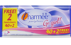 COD Charmee Go Girl Pantyliner 20 + 2 Pads Free!